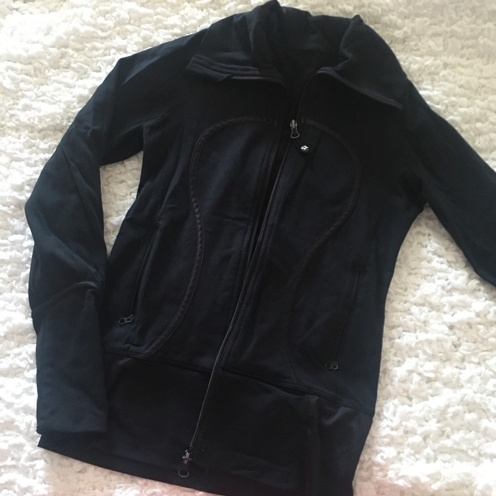 Lululemon Black Satin Detail Jacket